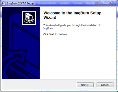 Image Burn Setup Wizard